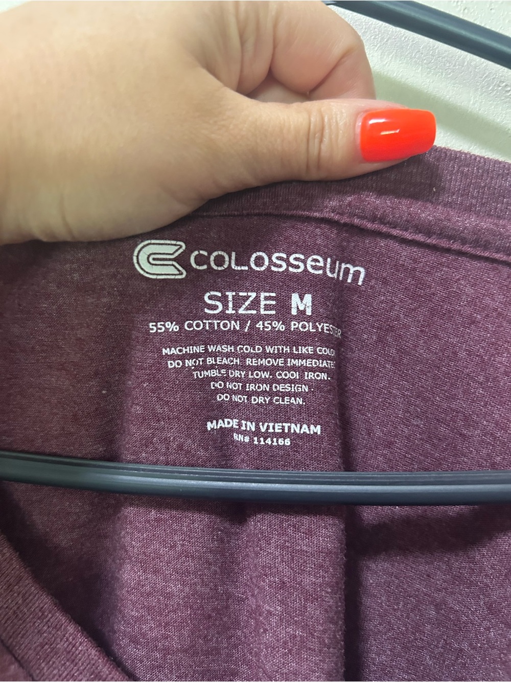 Colosseum Maroon & White V-Neck Tee - Picture 2 of 5